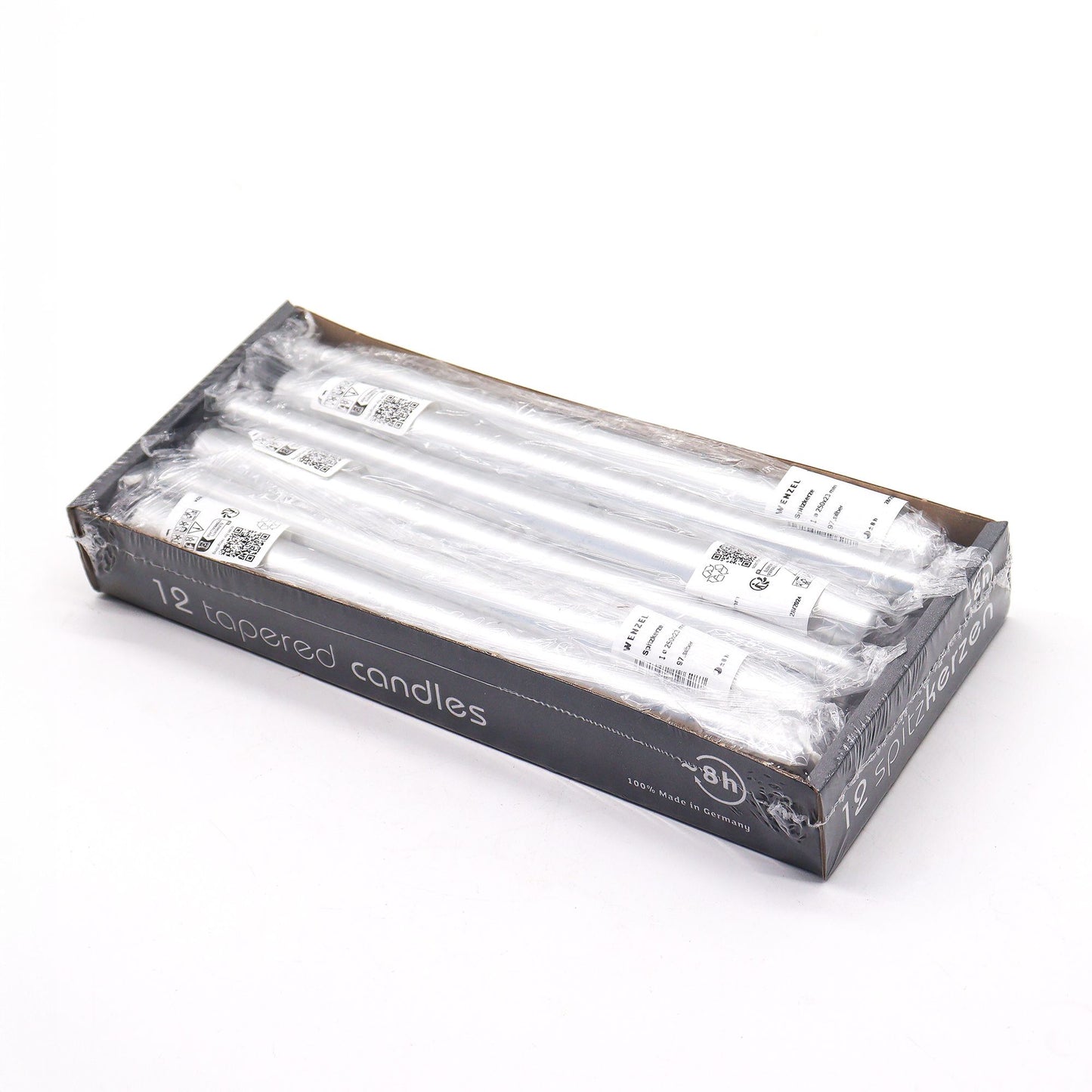 Silver Metallic Candles