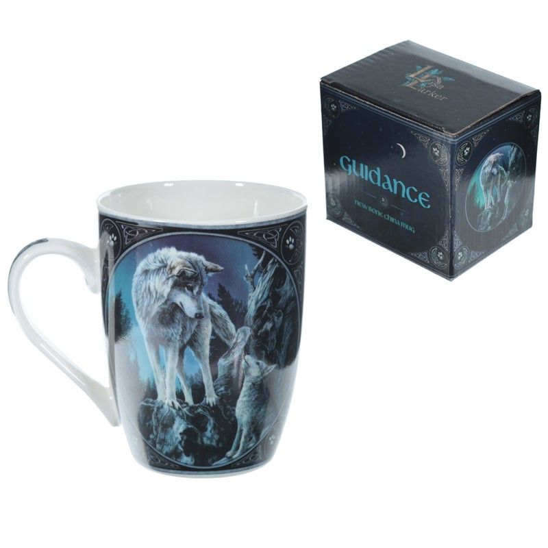 Lisa Parker Guidance Wolf Design New Bone China Mug