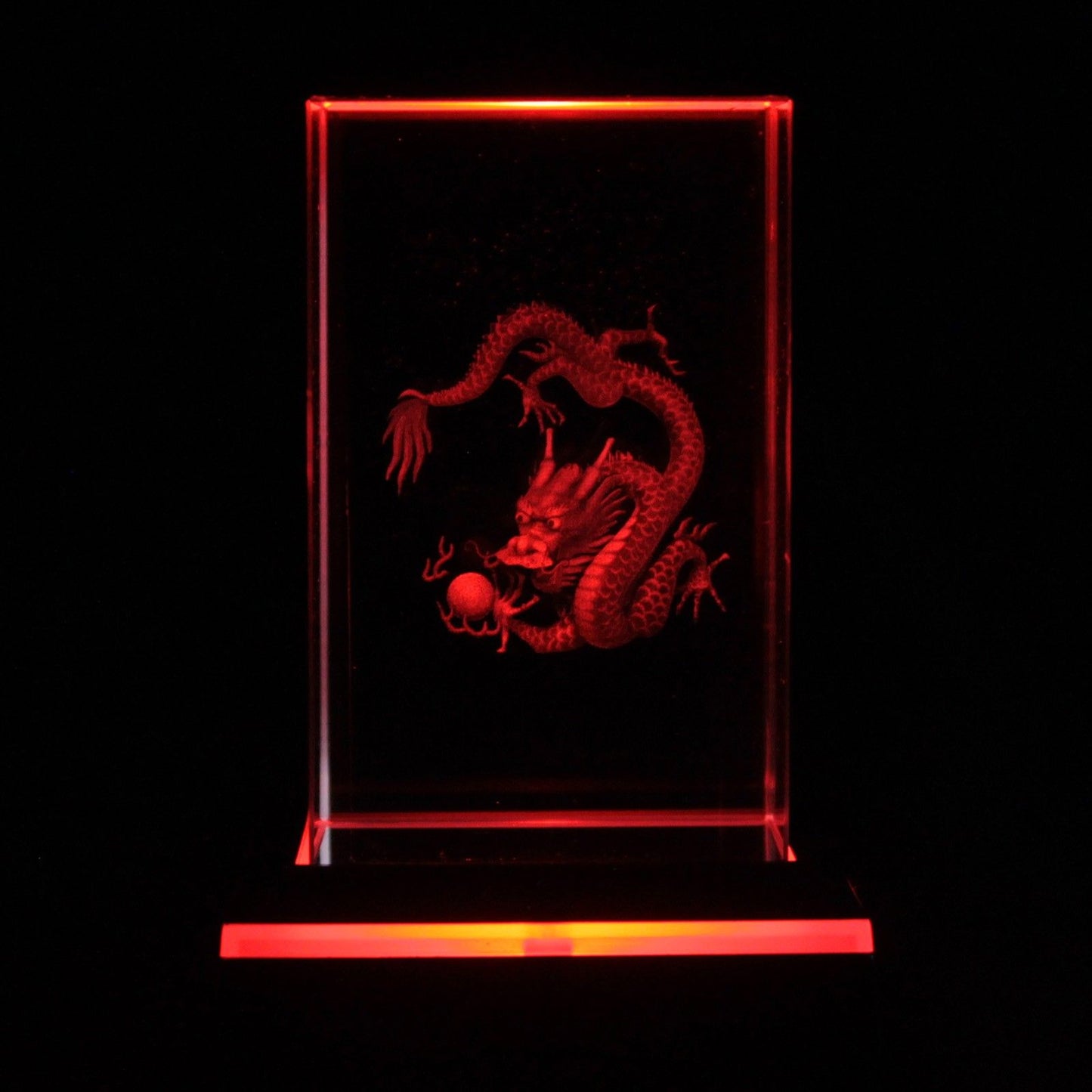 Laser Crystal Block - Dragon