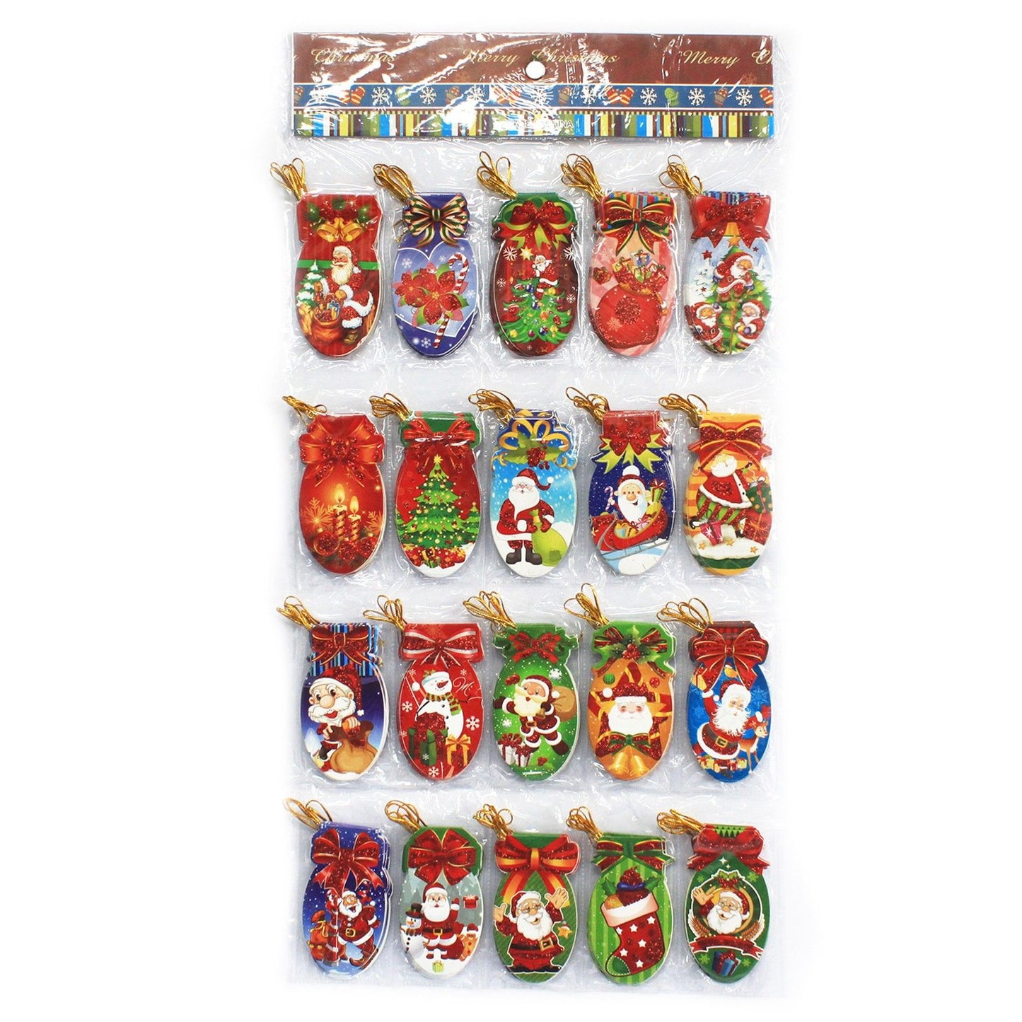 Xmas Sock Shape Tags - 24 Designs (160 Tags)