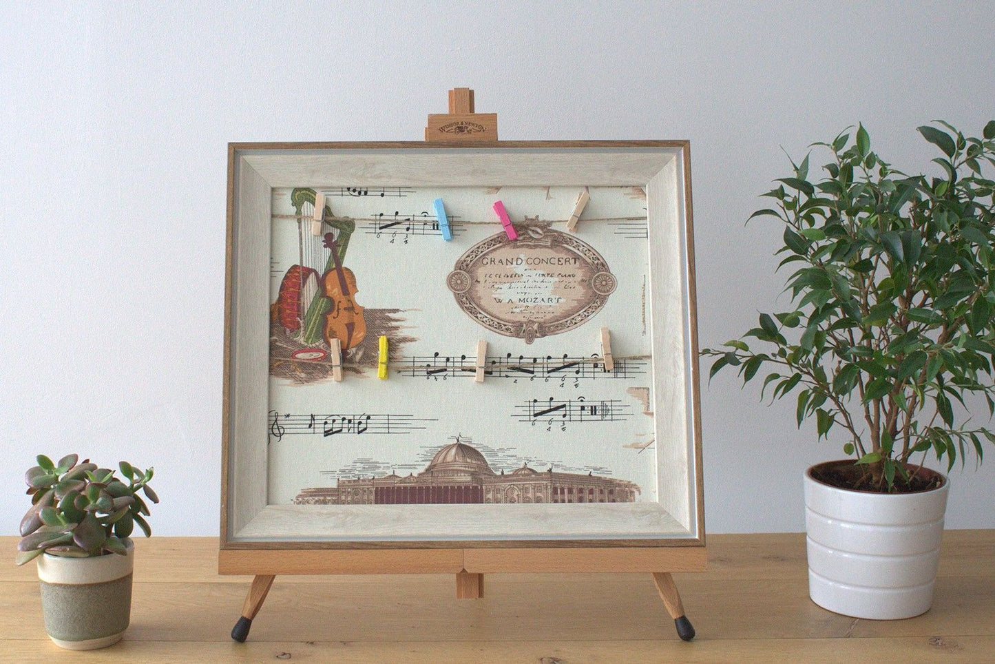 Small DIY Peg Photo Frames - Mozart