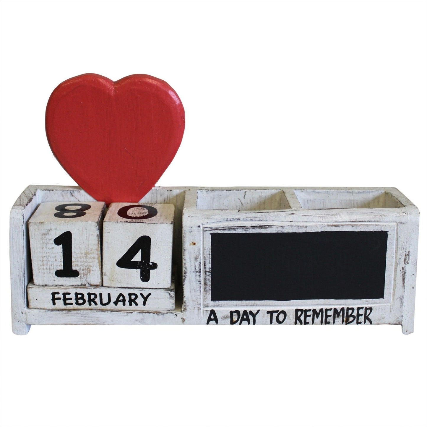Day to Remember - White & Red Heart