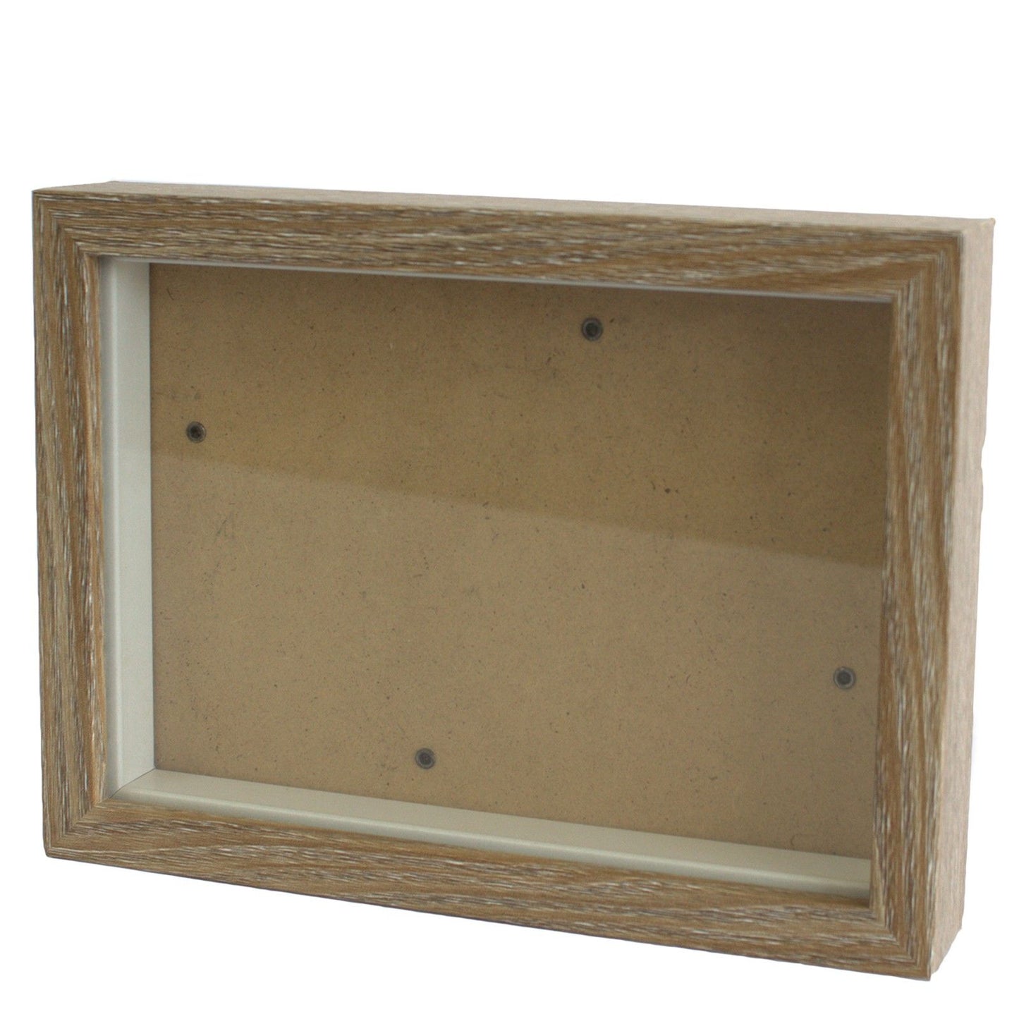 Deep Box Frame - Brown Brush - holds 20x25cm