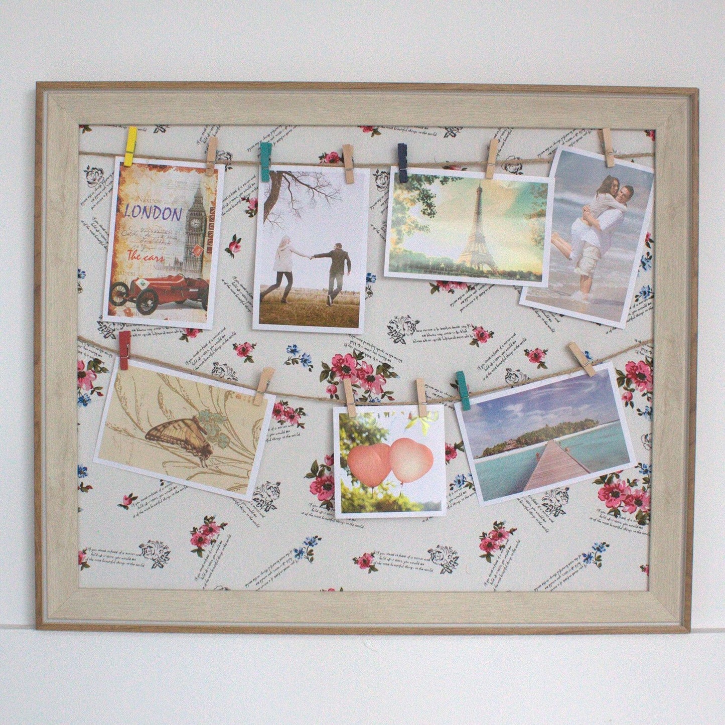 Lrg DIY Peg Photo Frames - Floral