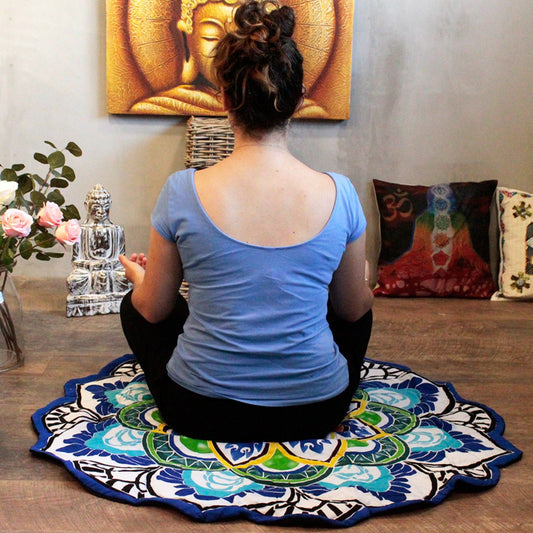 Round Classic Mandala Meditation Mat