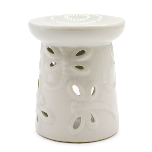 Classic White Oil Burner - Dragonfly