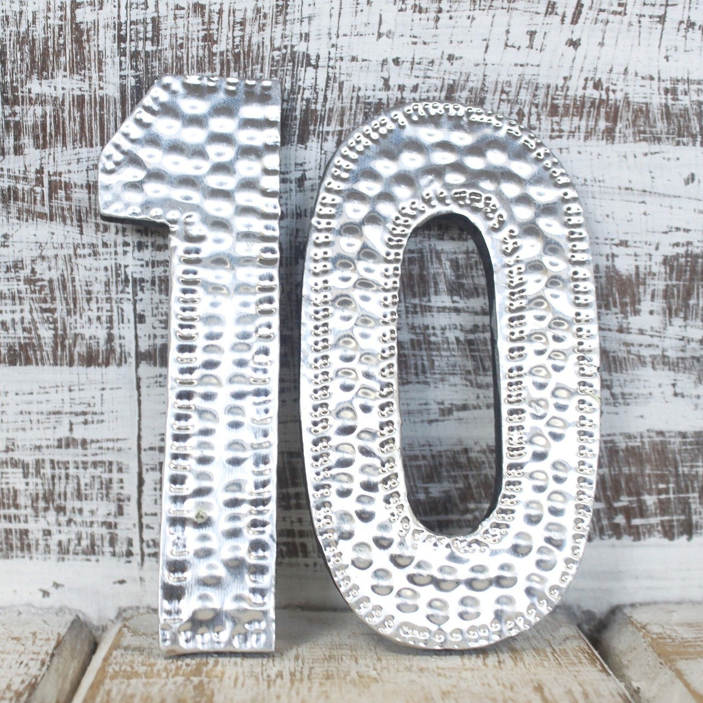 Sm Arty Aluminum Letters - 1 Through 0