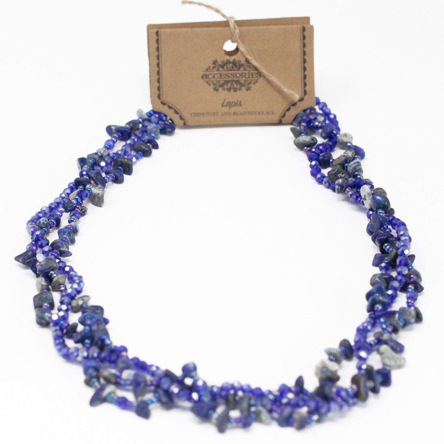 Chipstone & Bead Necklace - Lapis