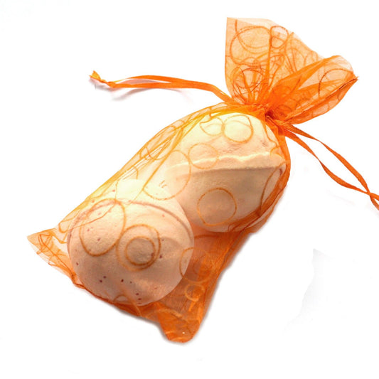 Bathbomb Bubble Bags (for 2) - Orange