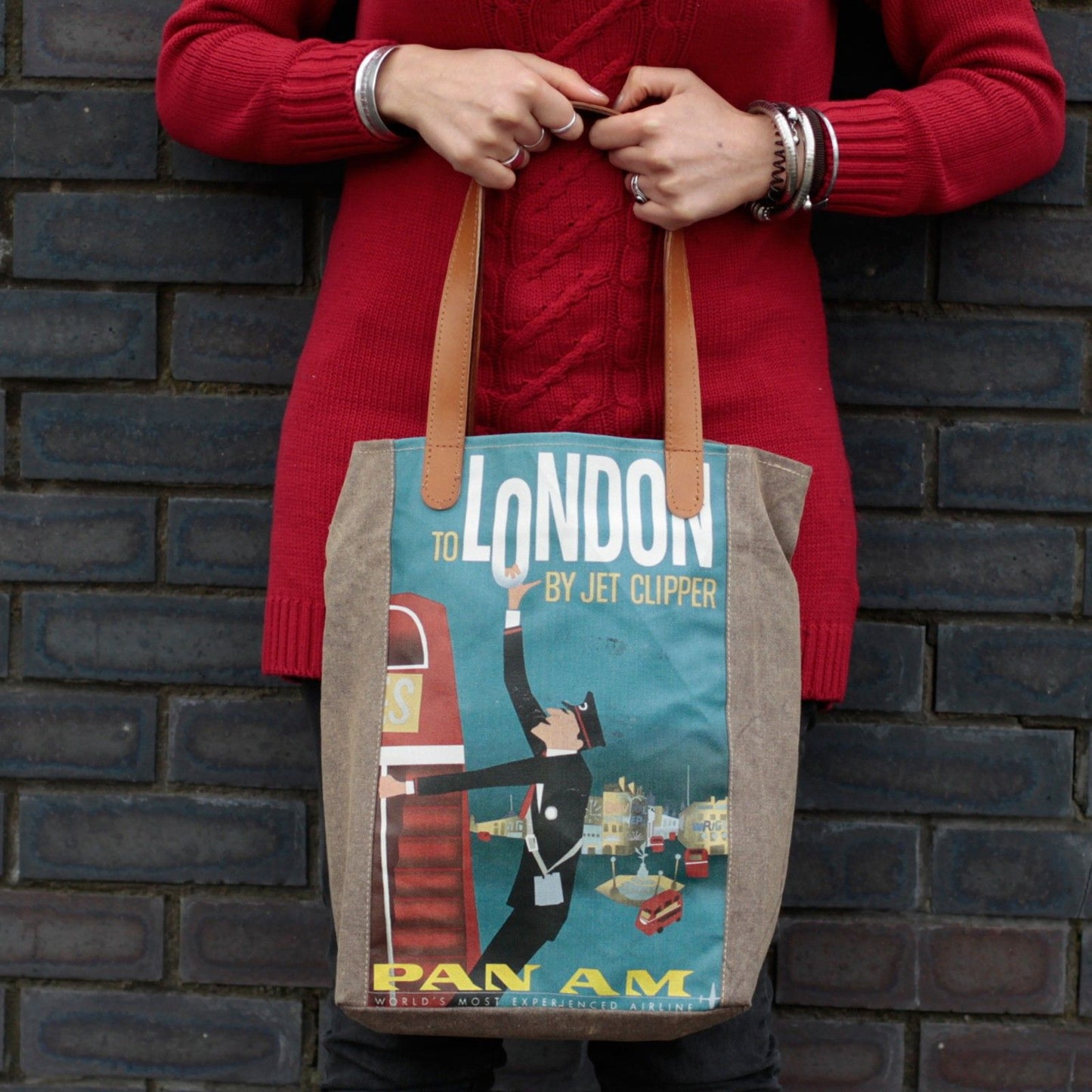 Vintage Travel Bag - London