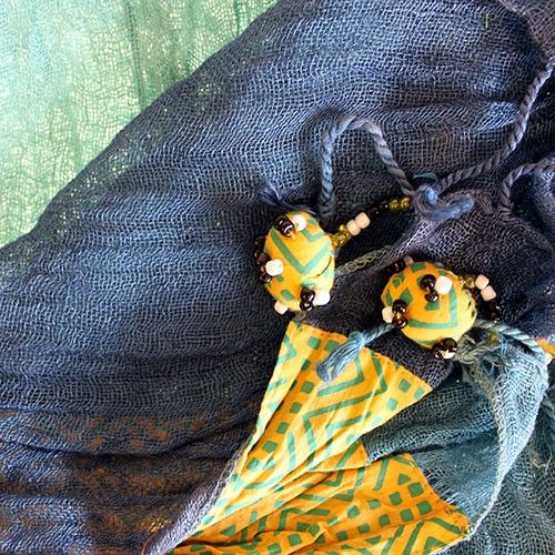 Linen Décor Scarves - Blues Combo