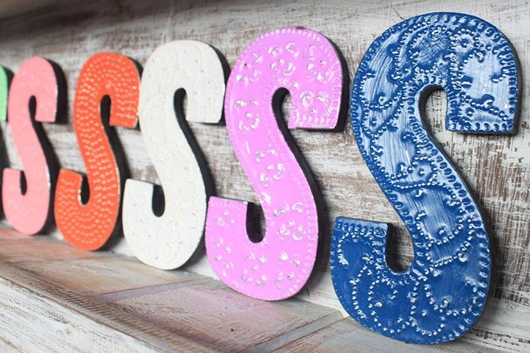 Letter "S" - Assorted Colours - 15cm