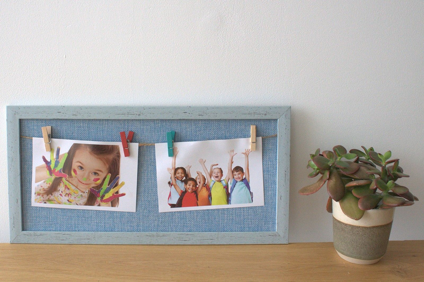 Mini Mini DIY Peg Photo Frames - Assorted Jute Colours