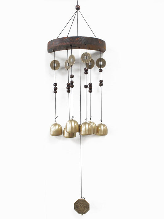 Feng Shui Chimes - Moon 6 Bells & Coins