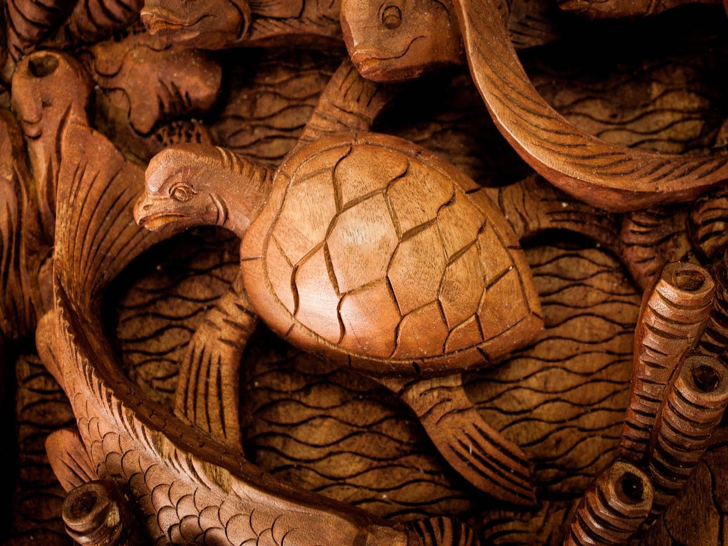 Bali Artisan Panels - Fish & Turtles