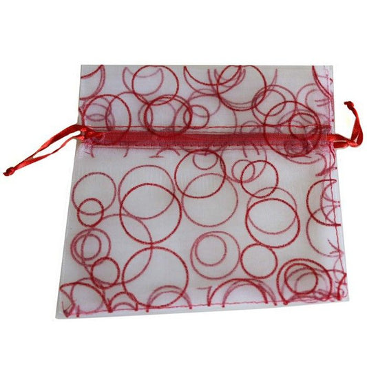 Bubble Organza Bag - Red