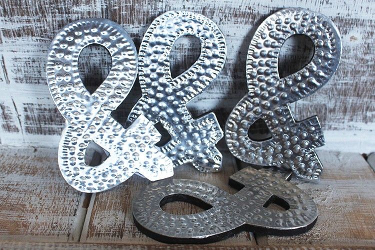 Sm Arty Aluminum Letters - &