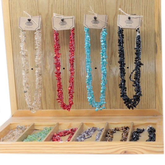 Chipstone & Bead Necklace - Turquoise
