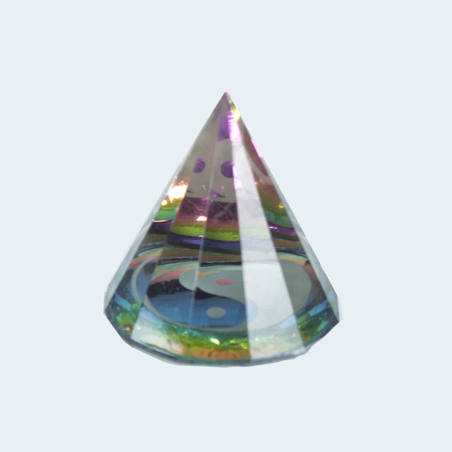 12 sided YinYang  Pyramid 40 mm