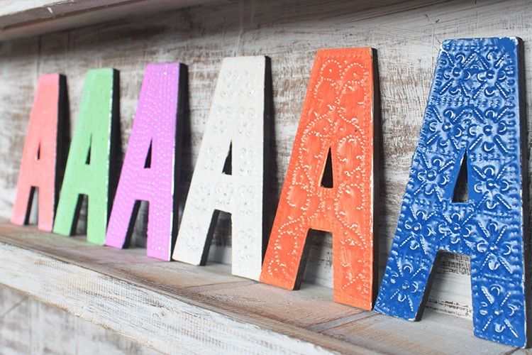 Letter "A" - Assorted Colours - 15cm