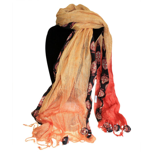 Linen Décor Scarves - Oranges Combo
