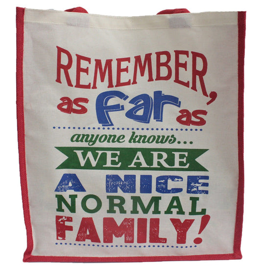 Jute Bag - A Nice Normal Family
