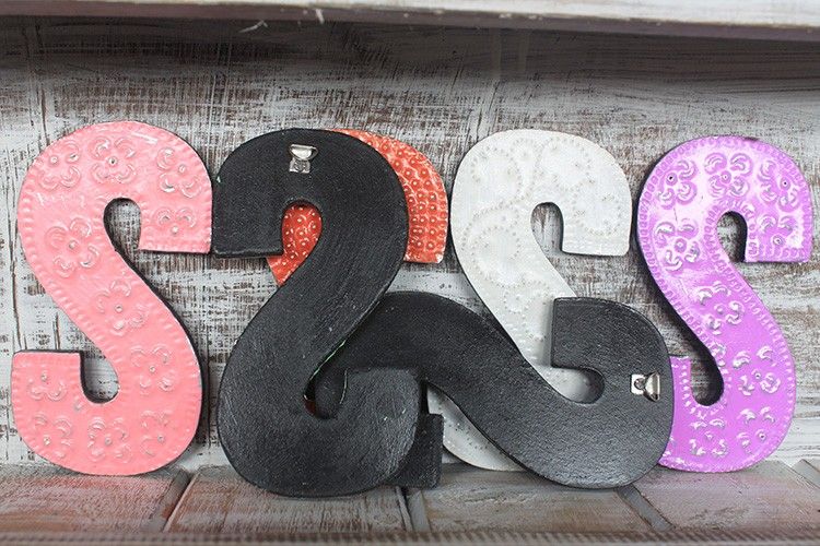 Letter "S" - Assorted Colours - 15cm