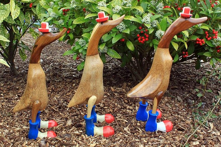 Medium French Bamboo Duck - 30cm