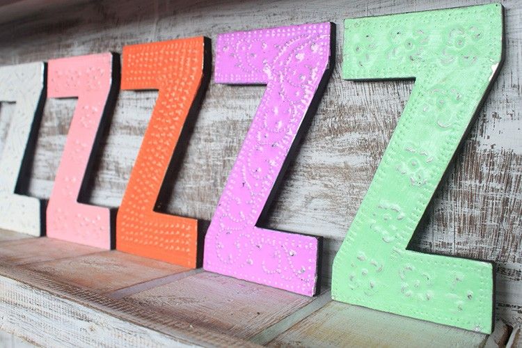 Letter "Z" - Assorted Colours - 15cm