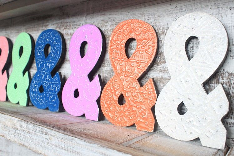 Symbol "&" - Assorted Colours - 15cm