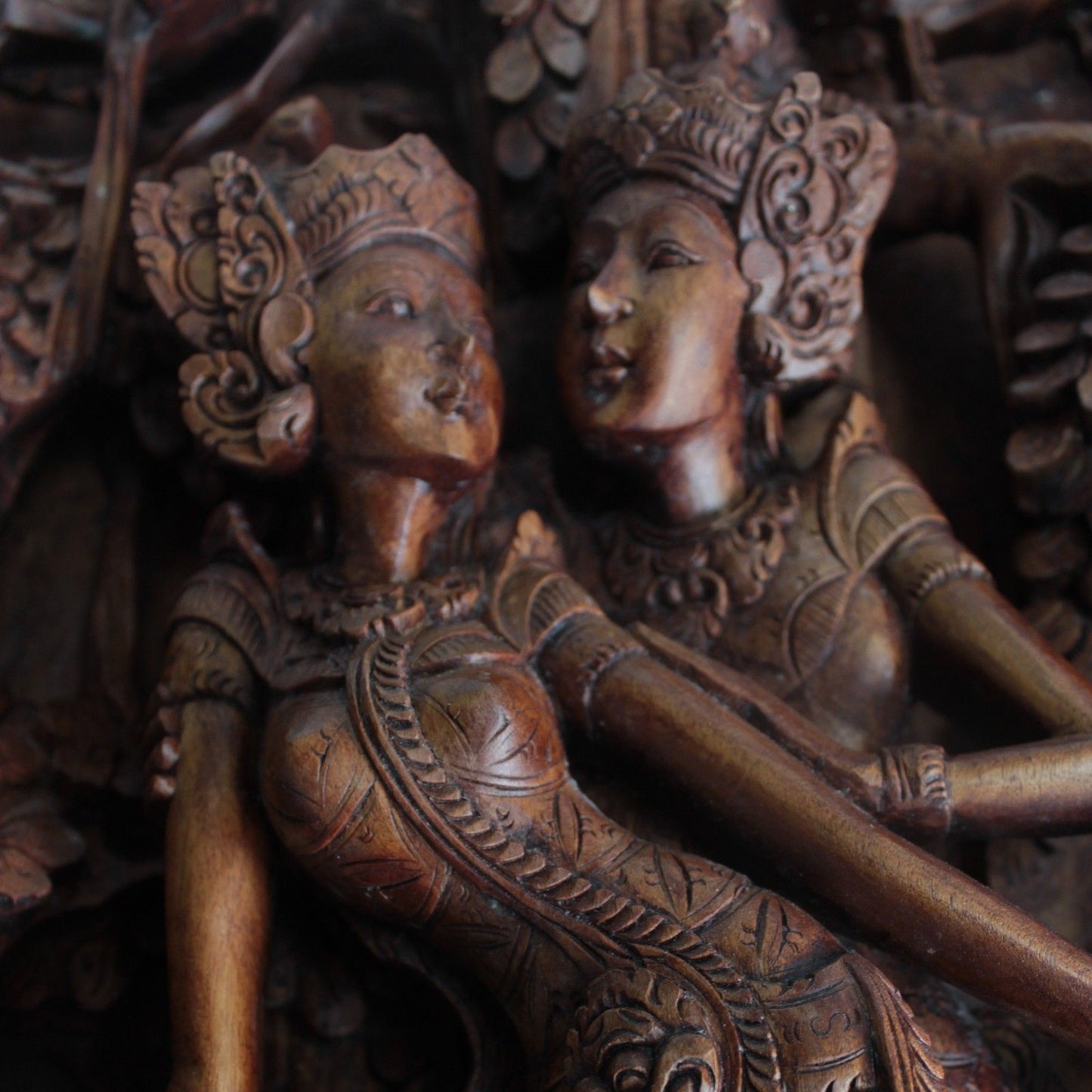 Bali Artisan Panels - Lovers & Deer