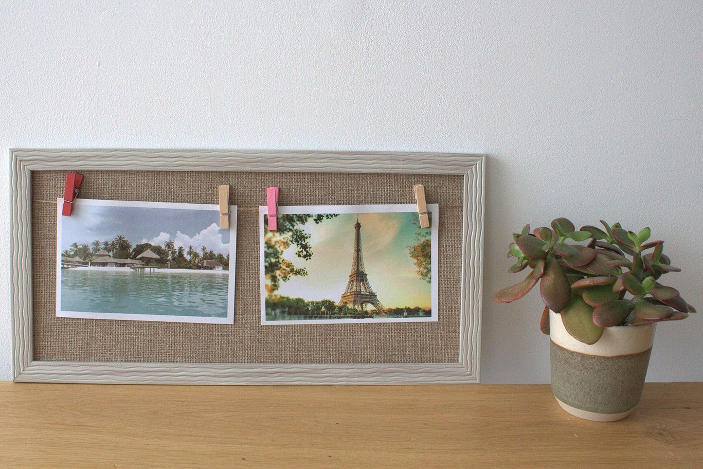 Mini Mini DIY Peg Photo Frames - Assorted Jute Colours