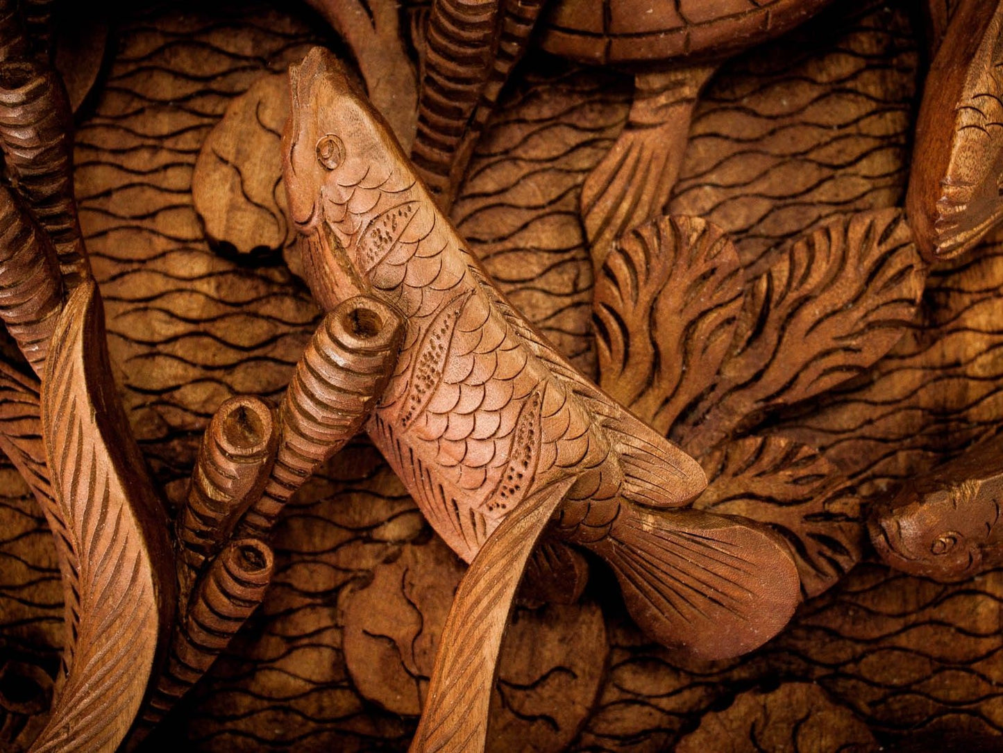 Bali Artisan Panels - Fish & Turtles
