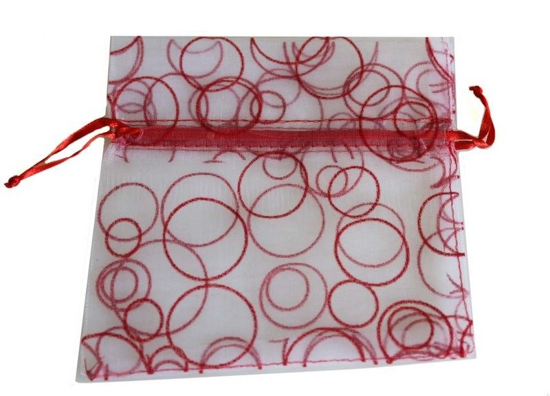 Bubble Organza Bag - Red