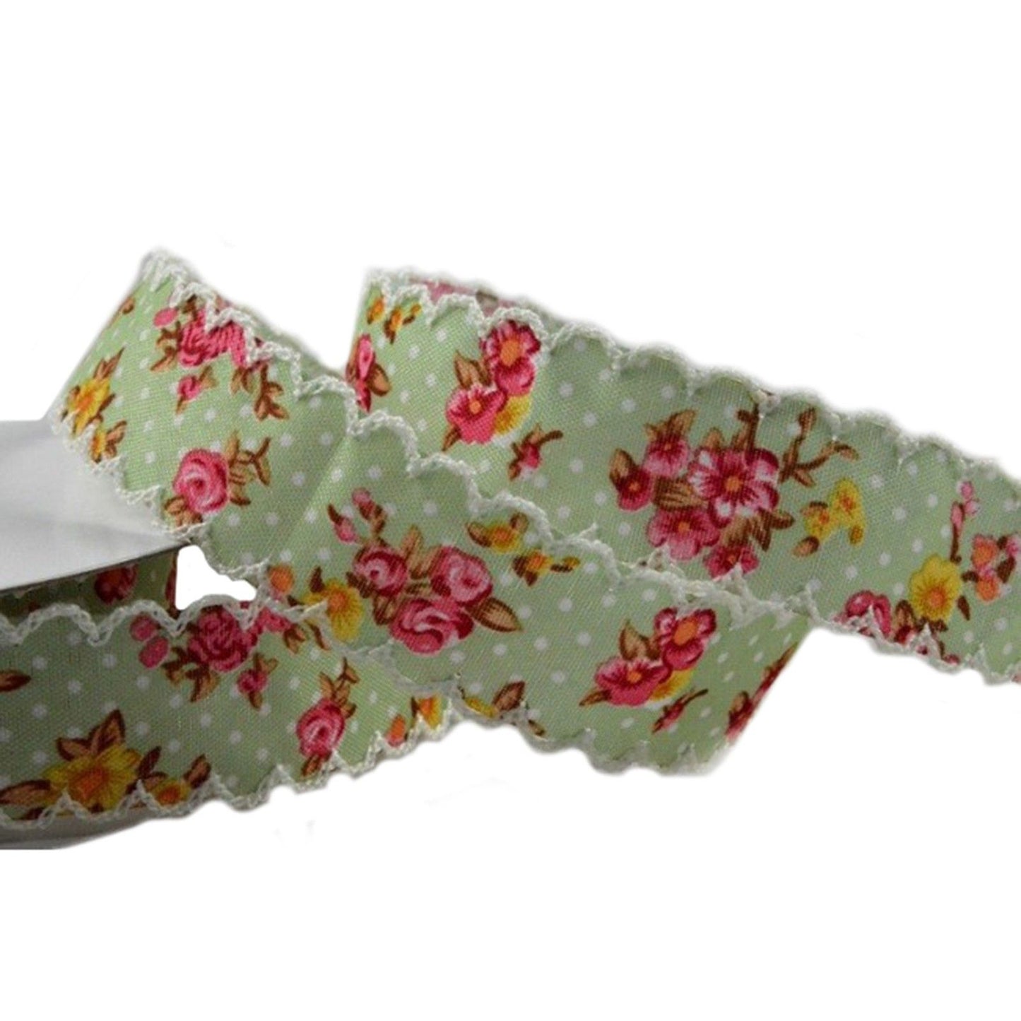 25mm Yellow Flower Printed Ribbon Design (10m)