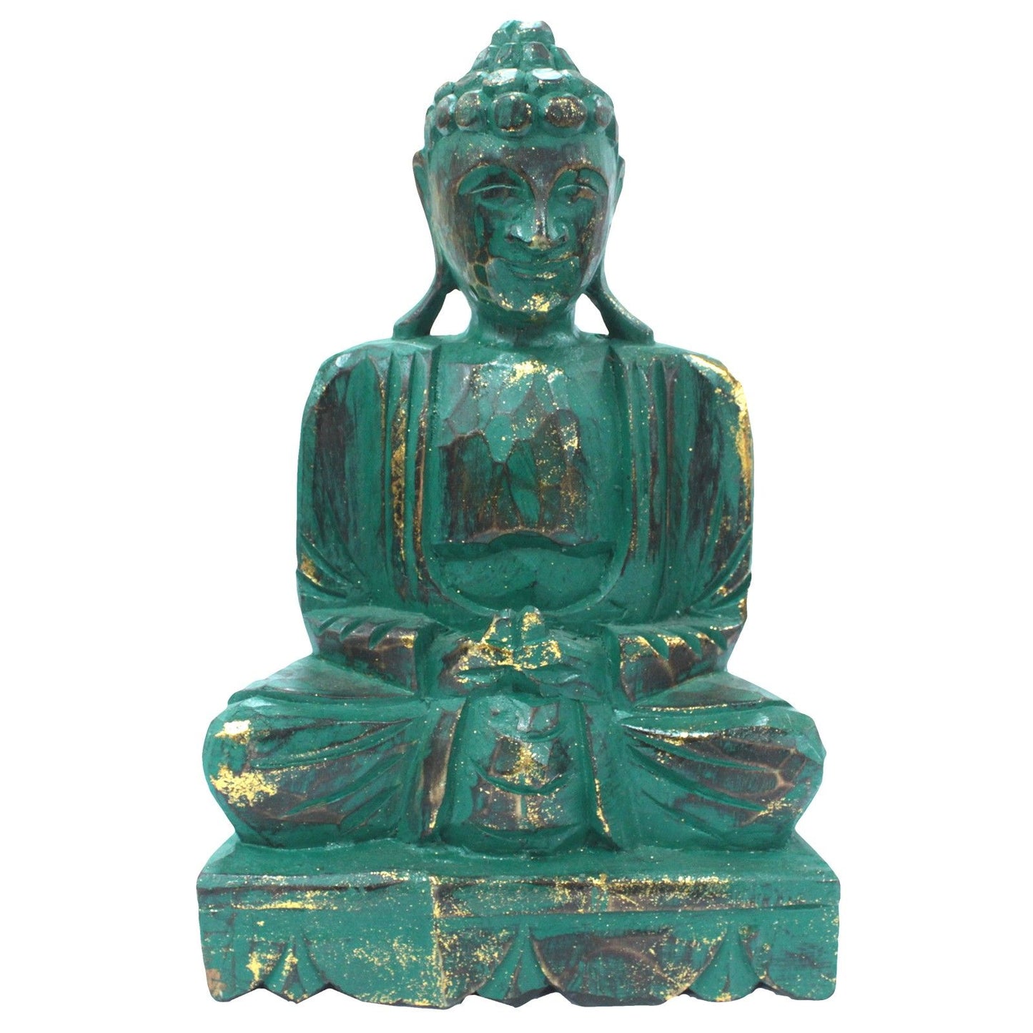TEAL  Wooden -Buddha Statue -30CM
