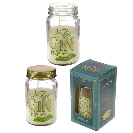 Candle in a Jar - Gin the Mood Lemon and Lime Gin Slogans
