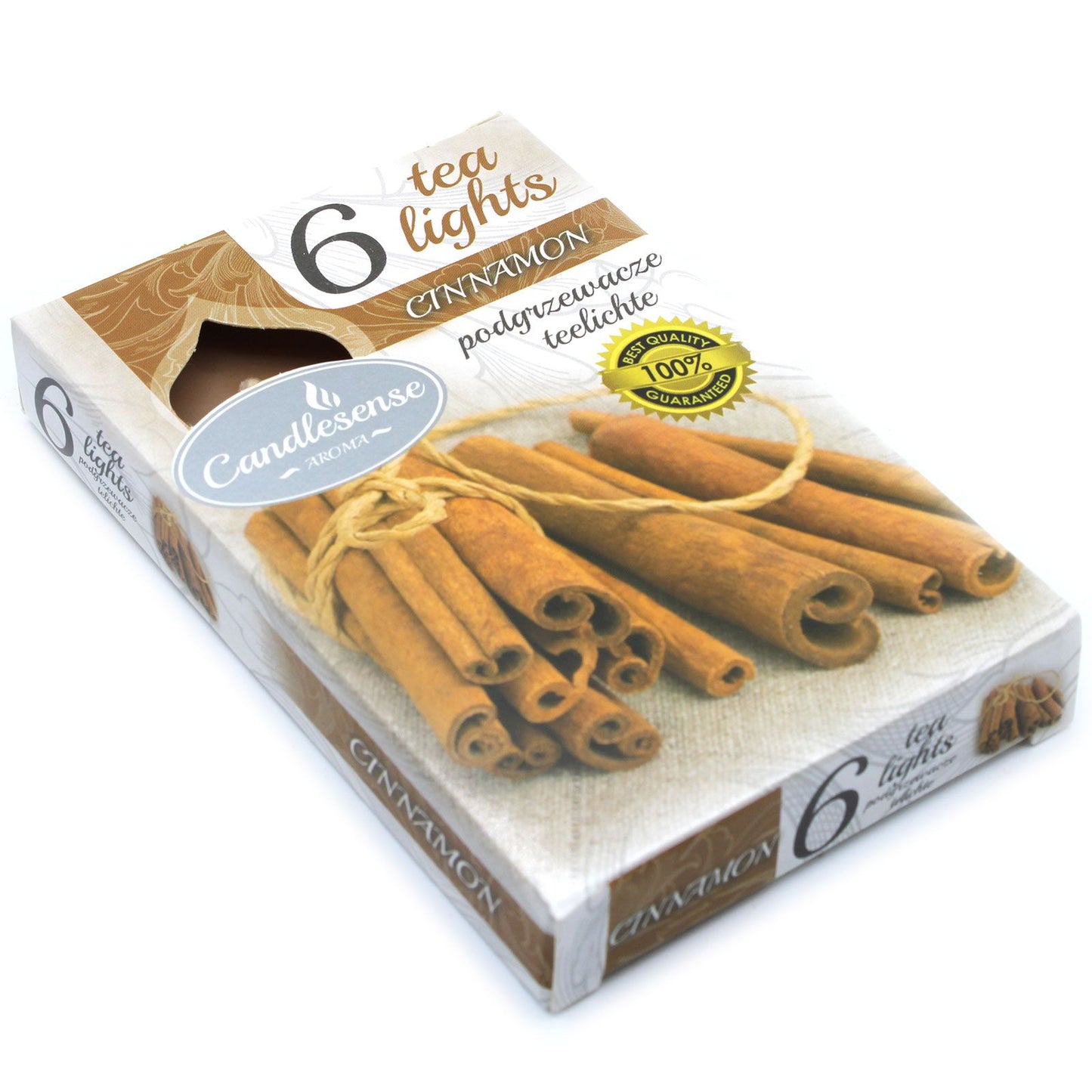 Set of 6 Scented Tealights - Cinnamon