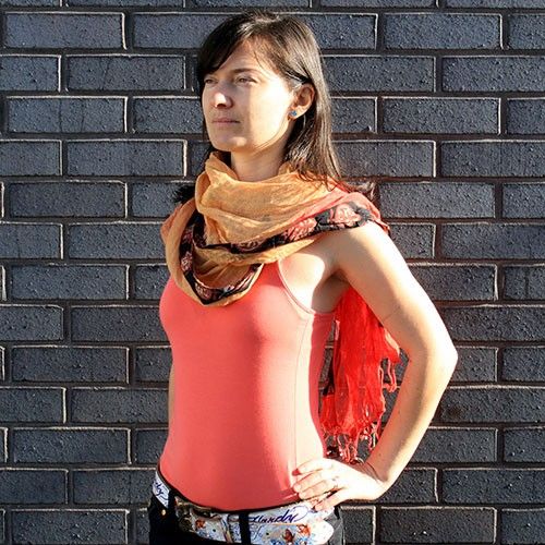 Linen Décor Scarves - Oranges Combo