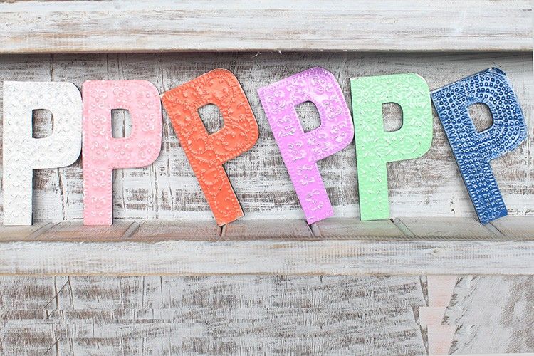 Letter "P" - Assorted Colours - 15cm