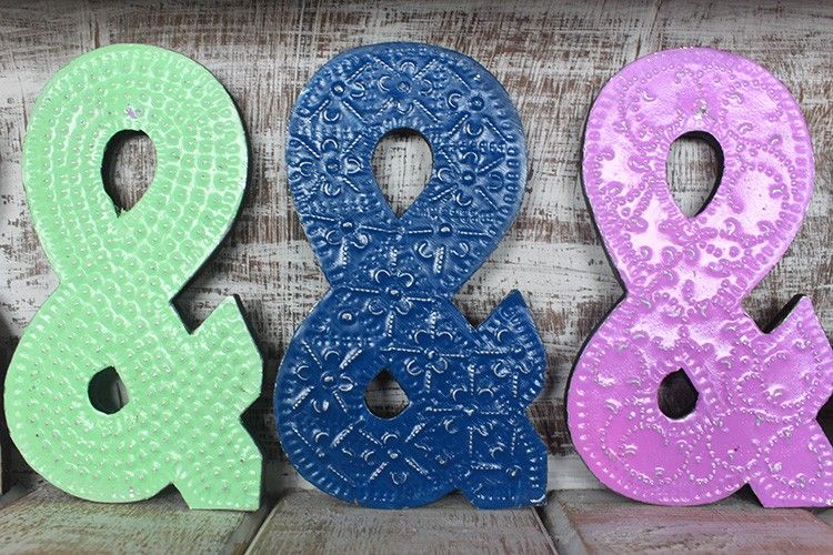 Symbol "&" - Assorted Colours - 15cm