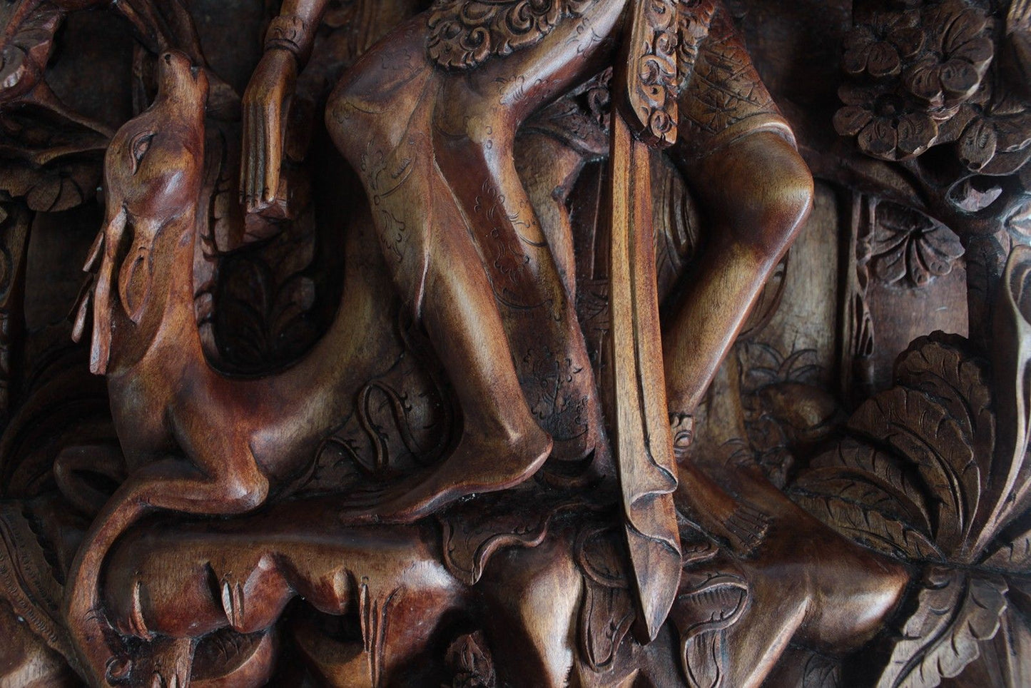 Bali Artisan Panels - Lovers & Deer
