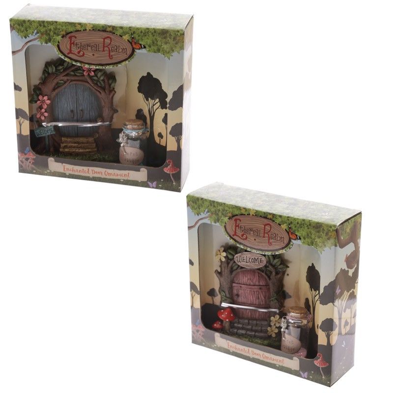 Fairyland Woodland Welcome Fairy Door and Wishes Jar