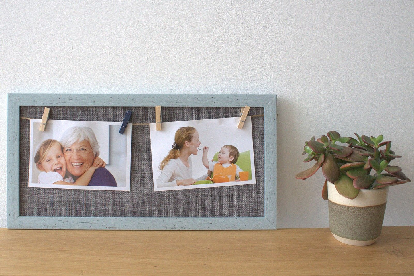 Mini Mini DIY Peg Photo Frames - Assorted Jute Colours