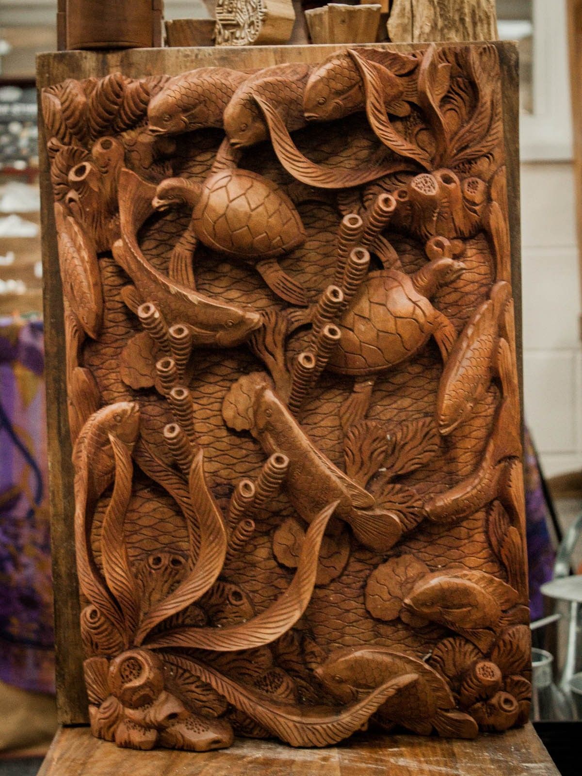 Bali Artisan Panels - Fish & Turtles