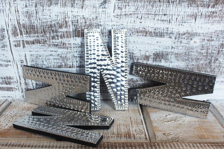 Sm Arty Aluminum Letters - N