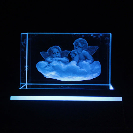 Laser Crystal Block - Angel