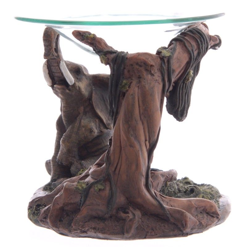 Realistic Elephant Scene Oil Burner