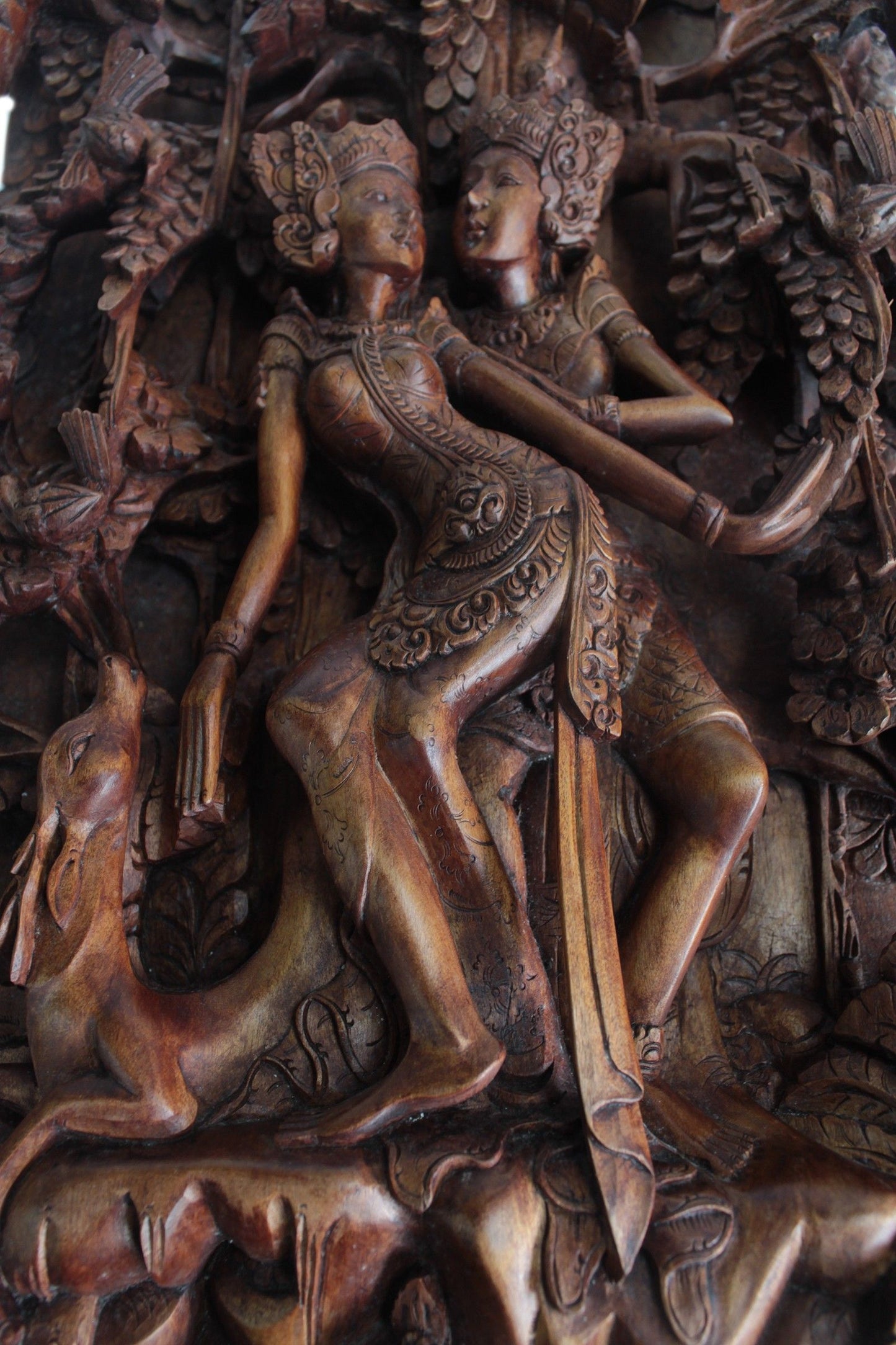 Bali Artisan Panels - Lovers & Deer