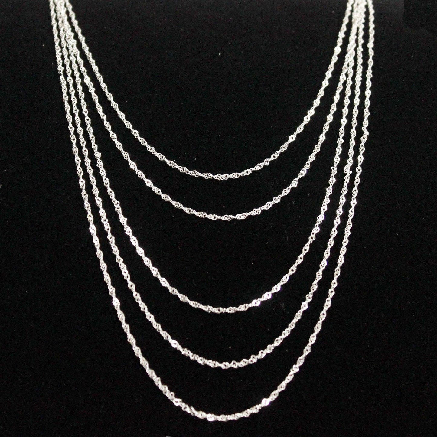 Twist 925 Silver Chains 45cm